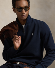 Load image into Gallery viewer, Ralph Lauren Double Knit Quarter Zip Navy
