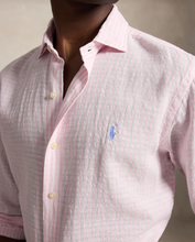 Load image into Gallery viewer, Ralph Lauren Seersucker Linen Pink/White
