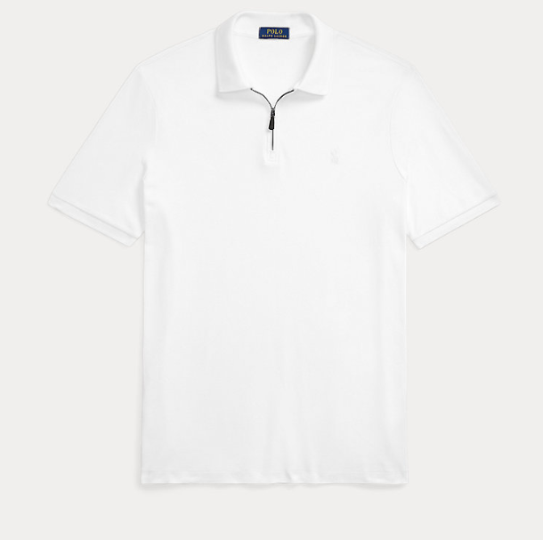 RALPH LAUREN STRETCH ZIP POLO