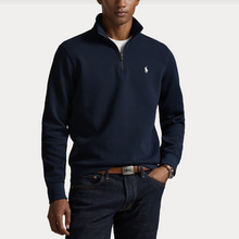 Load image into Gallery viewer, Ralph Lauren Double Knit Quarter Zip Navy
