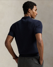 Load image into Gallery viewer, Ralph Lauren Rib Knit Polo Navy
