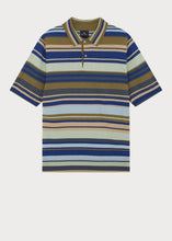 Load image into Gallery viewer, Paul Smith Khaki Multistripe Merino Wool Polo
