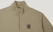 Load image into Gallery viewer, Belstaff Quarter Zip Sweatshirt Fatigue Green
