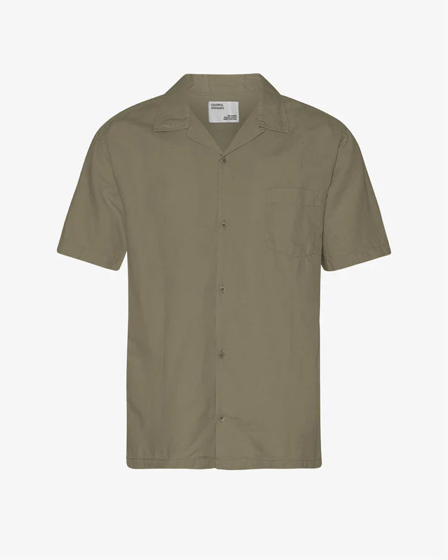 COLORFUL STANDARD LINEN SS SHIRT DUSTY OLIVE