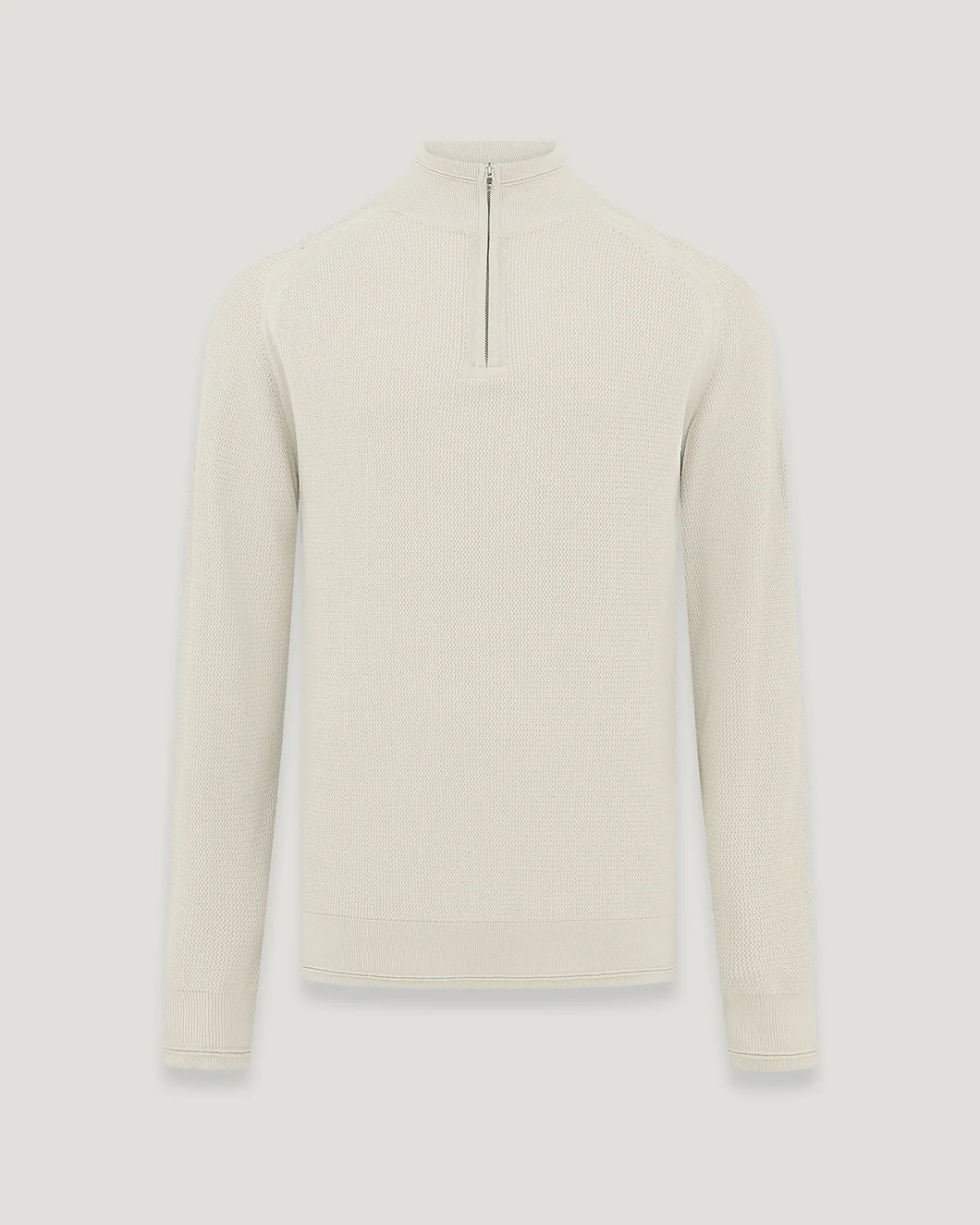 BELSTAFF GUIDE QUARTER ZIP STONE BEIGE