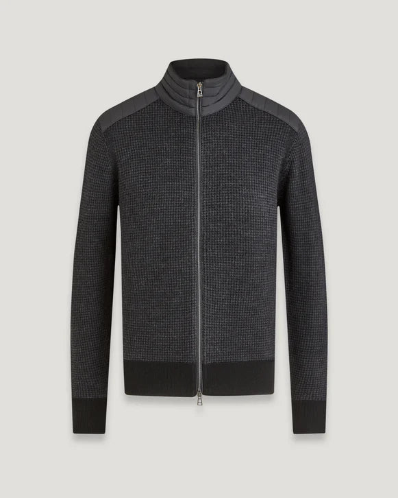 BELSTAFF KELBY HOUNDSTOOTH MERINO WALL