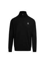 Load image into Gallery viewer, Sandbanks Merino Wool Quarter Zip Black
