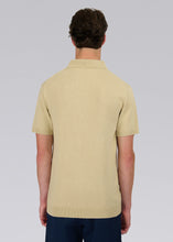 Load image into Gallery viewer, SANDBANKS ZIP UP KNITTED POLO SAND
