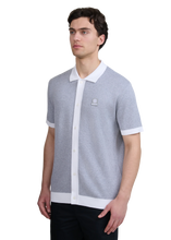 Load image into Gallery viewer, Sandbanks Knitted Full Button Polo Grey Marl
