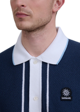 Load image into Gallery viewer, Sandbanks Button-Up Knitted Polo
