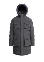 Load image into Gallery viewer, Sandbanks Branksome Long Puffer Charcoal
