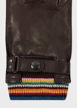 Load image into Gallery viewer, Paul Smith Signature Stripe Gloves Brown
