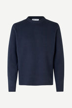 Load image into Gallery viewer, SAMSOE GUNAN CREW NECK NAVY
