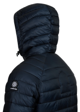 Load image into Gallery viewer, Sandbanks Hooded Ripstop Puffer Navy
