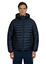Load image into Gallery viewer, Sandbanks Hooded Ripstop Puffer Navy
