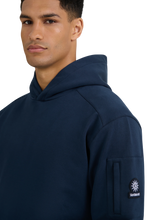 Load image into Gallery viewer, Sandbanks Zip Pocket Interlock Hoodie Navy
