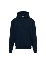 Load image into Gallery viewer, Sandbanks Zip Pocket Interlock Hoodie Navy
