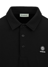 Load image into Gallery viewer, Sandbanks Modal Long Sleeve Polo Black
