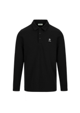Load image into Gallery viewer, Sandbanks Modal Long Sleeve Polo Black
