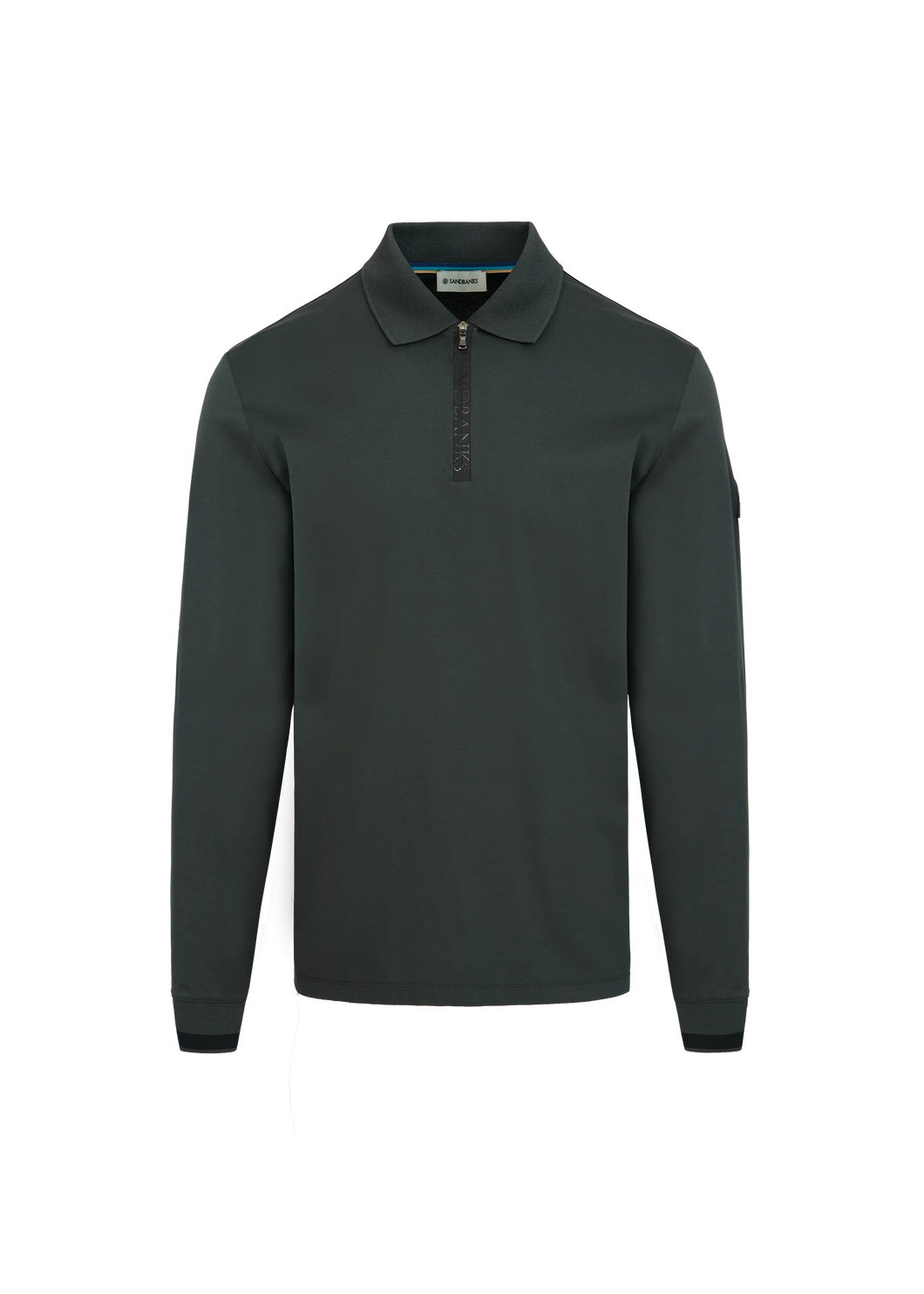 Sandbanks Long sleeved Silicone Zip Polo