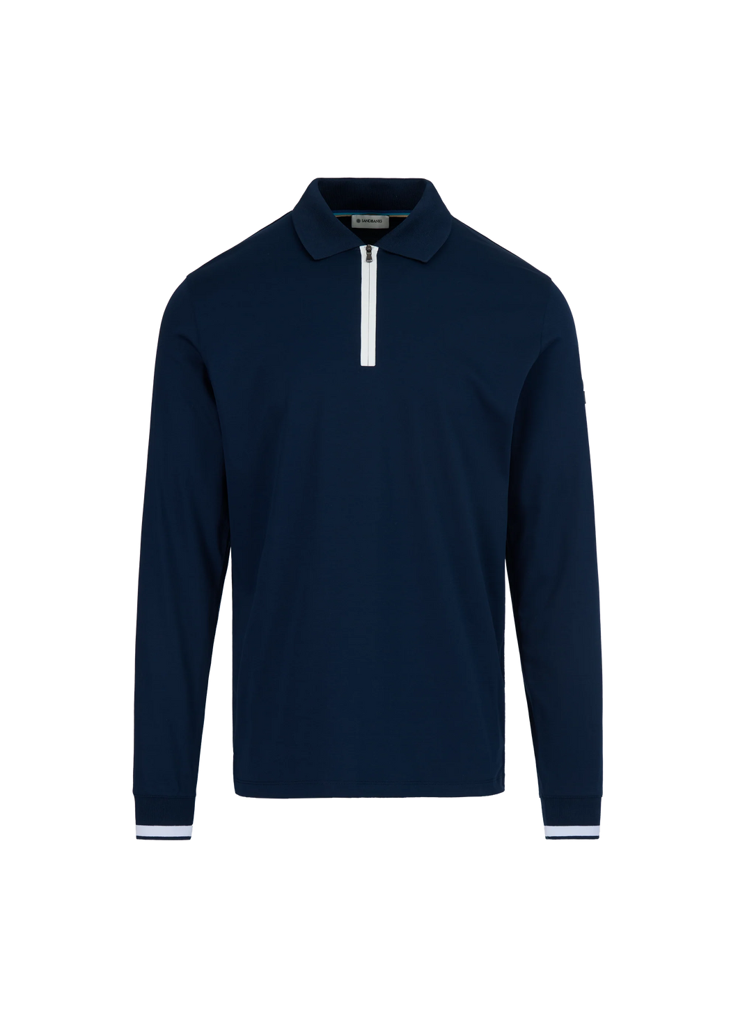 Sandbanks Long sleeved Silicone Zip Polo