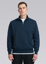 Load image into Gallery viewer, SANDBANKS BADGE LOGO QUARTER ZIP NAVY
