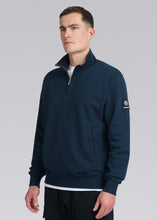 Load image into Gallery viewer, SANDBANKS BADGE LOGO QUARTER ZIP NAVY
