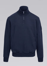 Load image into Gallery viewer, SANDBANKS BADGE LOGO QUARTER ZIP NAVY
