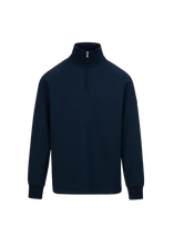 Load image into Gallery viewer, Sandbanks Interlock Quarter Zip Navy
