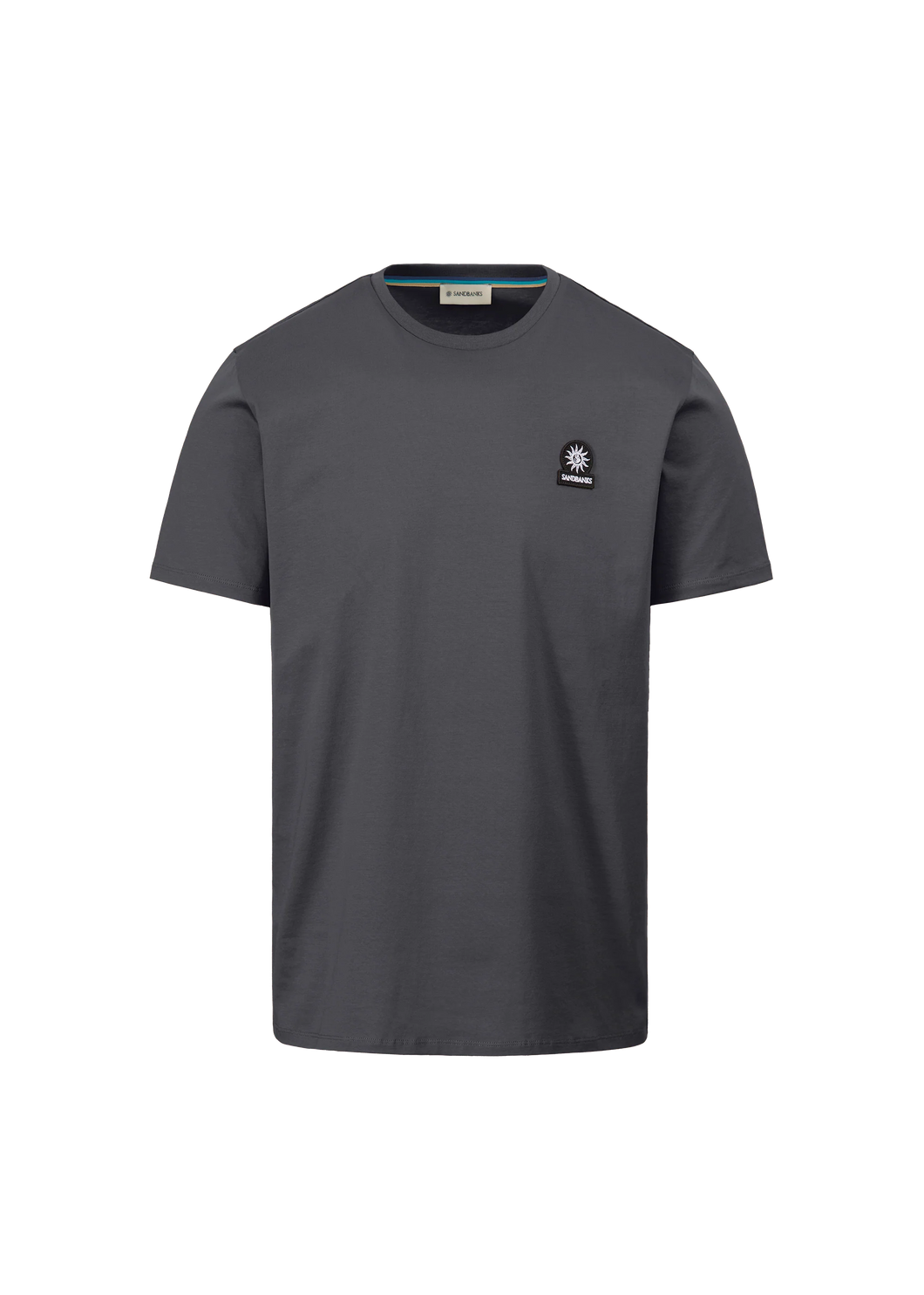 Sandbanks Badge Tee Anthracite