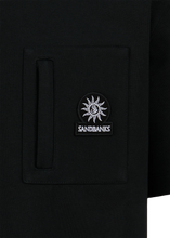 Load image into Gallery viewer, Sandbanks Zip Pocket Interlock T-shirt Black
