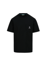 Load image into Gallery viewer, Sandbanks Zip Pocket Interlock T-shirt Black

