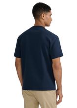 Load image into Gallery viewer, Sandbanks Zip Pocket Interlock T-shirt Navy
