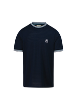 Load image into Gallery viewer, Sandbanks Textured Jacquard T-shirt Navy
