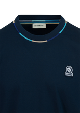 Load image into Gallery viewer, Sandbanks Tri Colour Tshirt Navy
