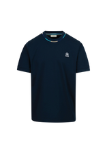 Load image into Gallery viewer, Sandbanks Tri Colour Tshirt Navy
