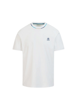 Load image into Gallery viewer, Sandbanks Tri Colour Tshirt White
