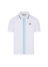 Load image into Gallery viewer, Sandbanks Contrast Tipped Polo Shirt White
