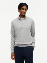 Load image into Gallery viewer, Tommy Hilfiger Mock Neck Quarter-Zip Jumper With Cashmere
