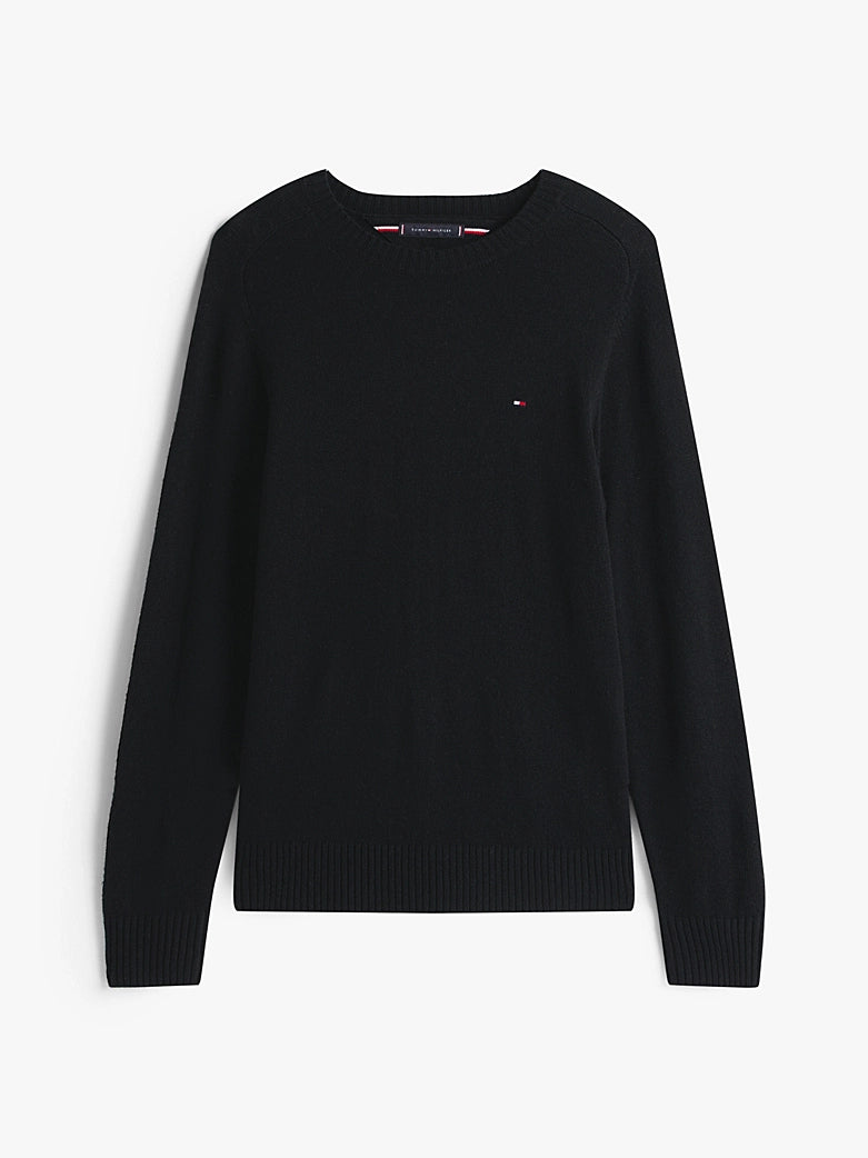 Tommy Hilfiger Lambswool Crew Neck Black