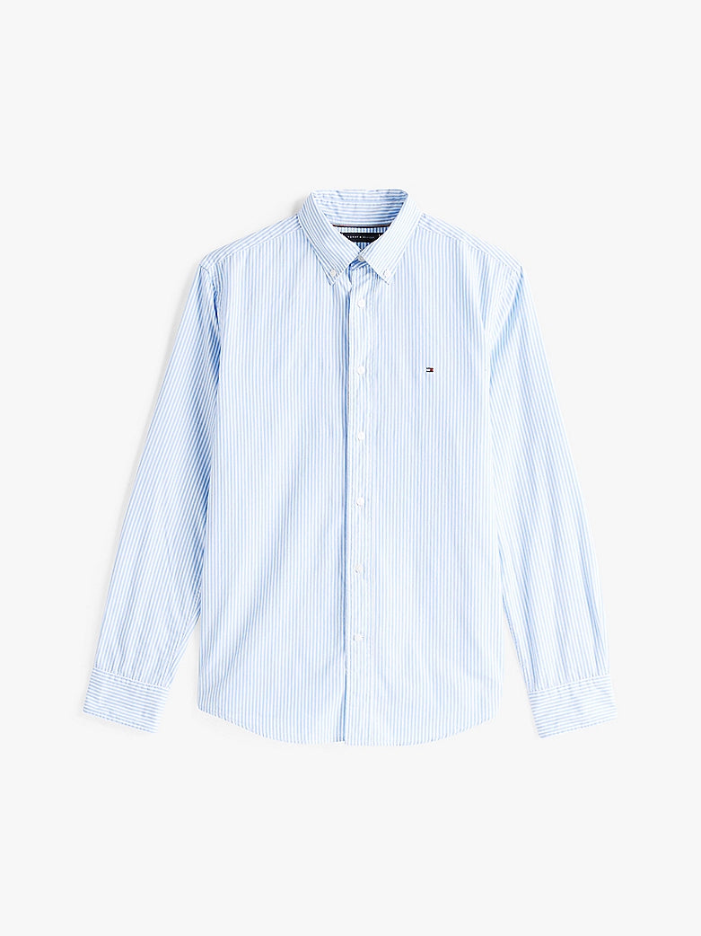 TOMMY HILFIGER FLEX STRIPE POPLIN