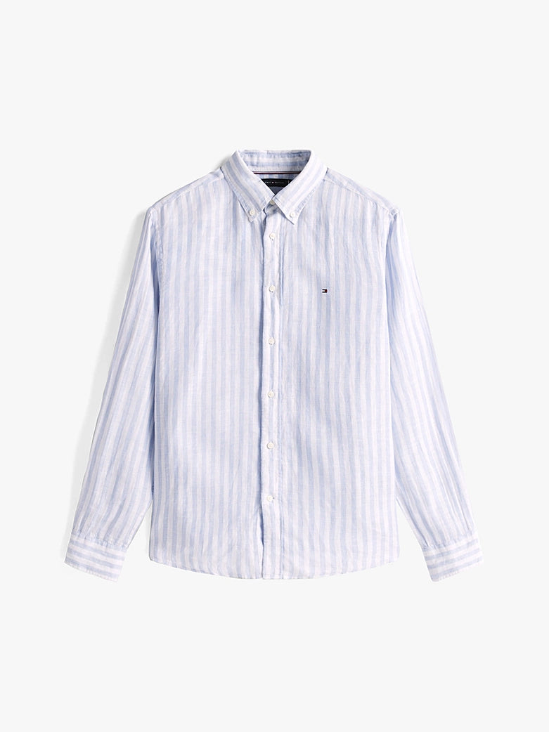TOMMY HILFIGER STRIPE LINEN SHIRT
