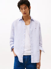 Load image into Gallery viewer, TOMMY HILFIGER STRIPE LINEN SHIRT
