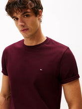 Load image into Gallery viewer, Tommy Hilfiger Solid Tee Deep Burgundy
