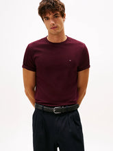 Load image into Gallery viewer, Tommy Hilfiger Solid Tee Deep Burgundy
