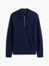 Load image into Gallery viewer, Tommy Hilfiger Lambswool Zip Polo
