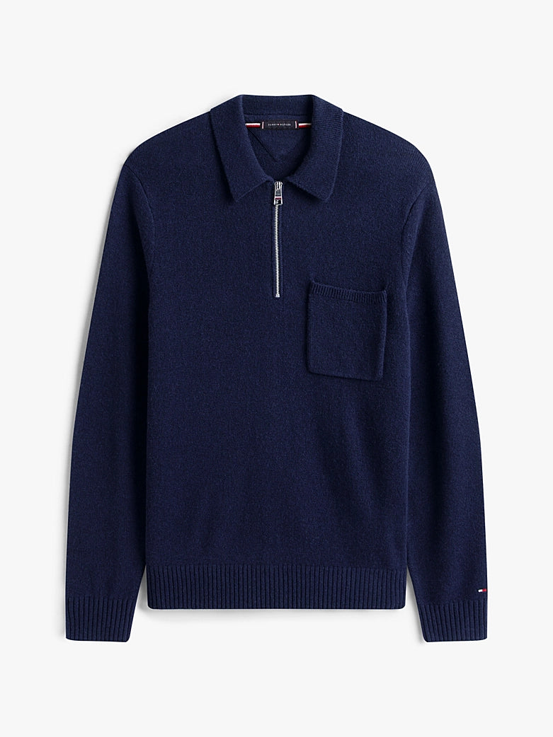 Tommy Hilfiger Lambswool Zip Polo