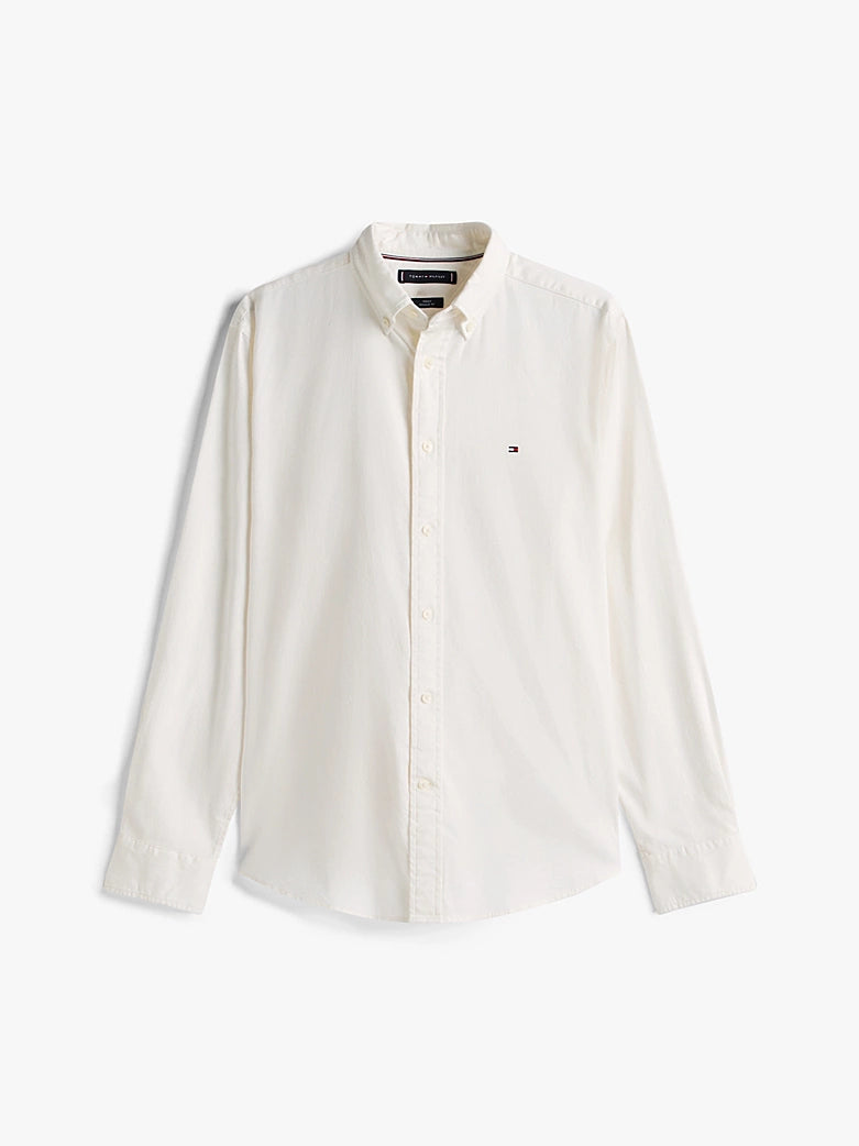 Tommy Hilfiger Flannel Shirt Preppy Ivory