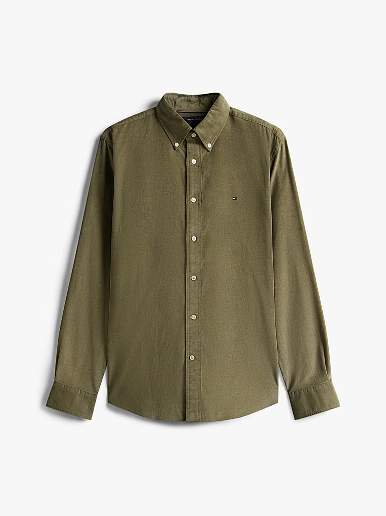 Tommy Hilfiger Corduroy Shirt Battle Green