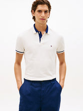 Load image into Gallery viewer, Tommy Hilfiger Contrast Collar Polo Ivory
